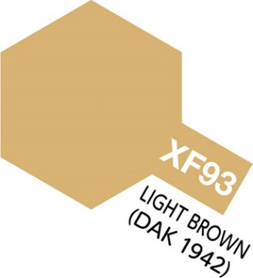 Tamiya - Acrylic Mini - Xf-93 Light Brown Dak 1942 Flat 10 Ml - 81793