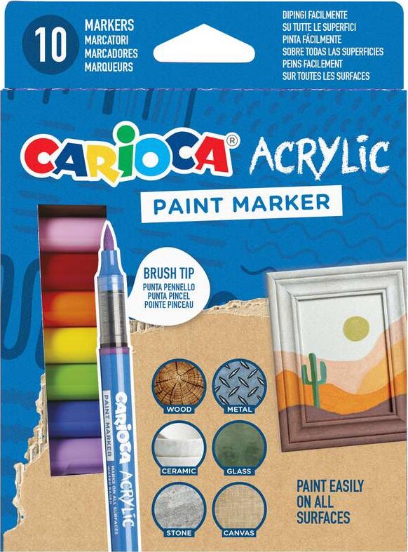 Carioca - Akryl Tusser - Til Alle Overplader - 45281 - 10 Stk