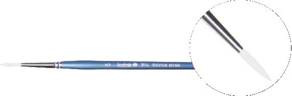 Pensel Til Akrylmaling - Str. 5 - Leonhardy