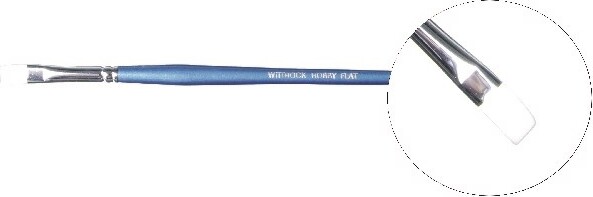 Pensel Til Akrylmaling - Flad - Str. 8 - Leonhardy
