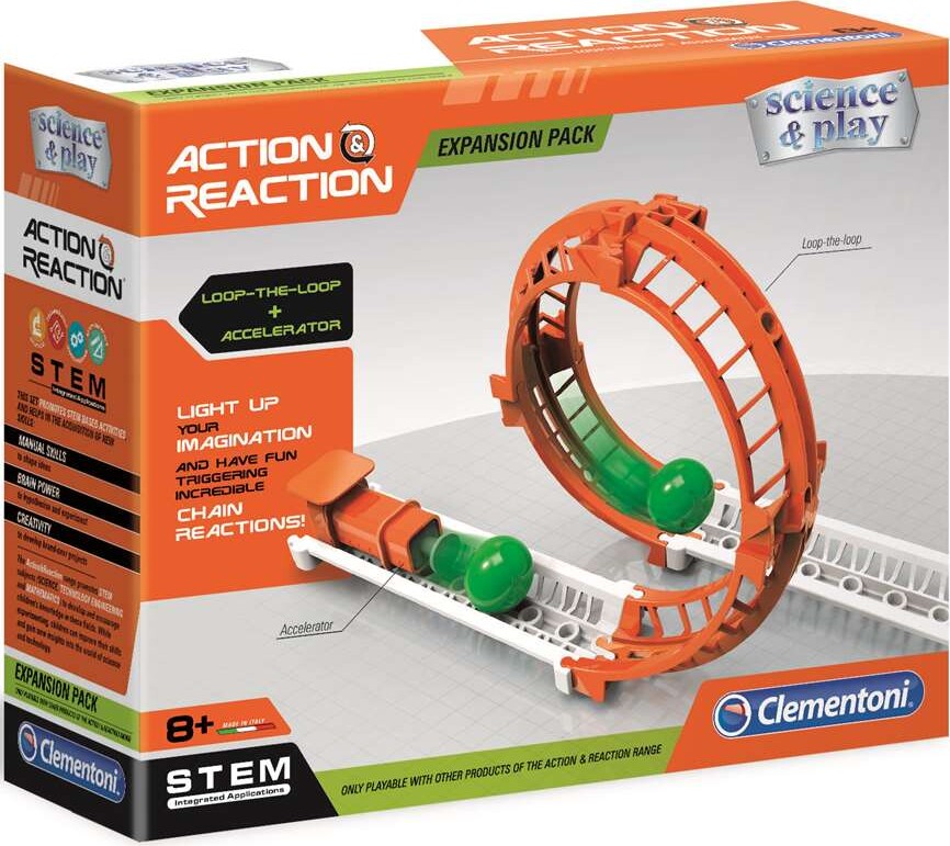 Clementoni - Action & Reaction Udvidelsessæt - Loop The Loop