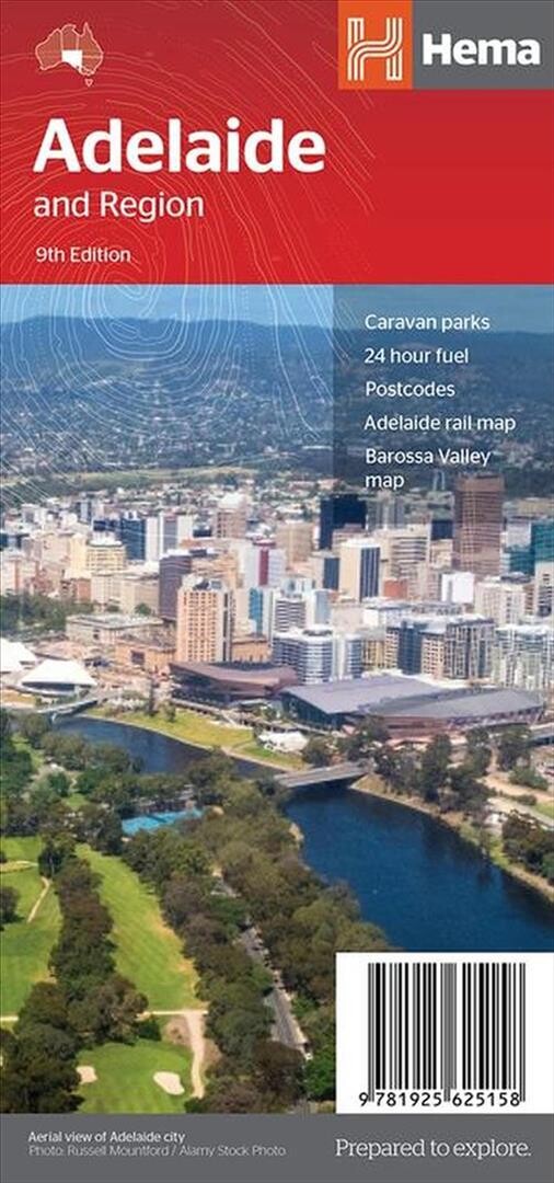 Billede af Adelaide And Region - Hema Maps - English Book