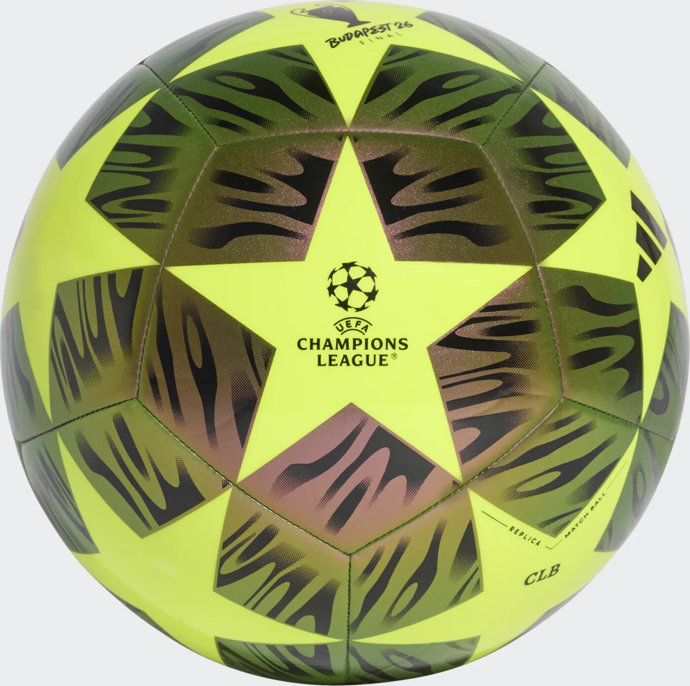 Adidas - Uefa Champions League Football Size 5 - Black/yellow