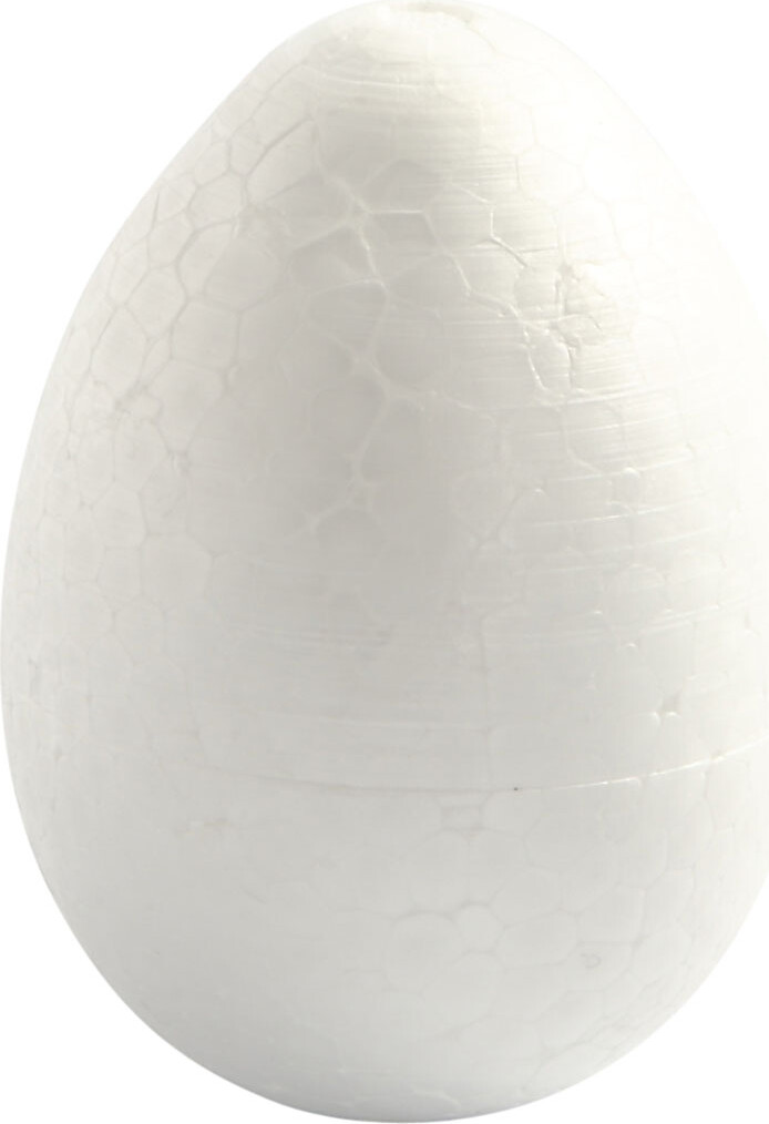 Billede af æg - H 10 Cm - Hvid - 5 Stk.