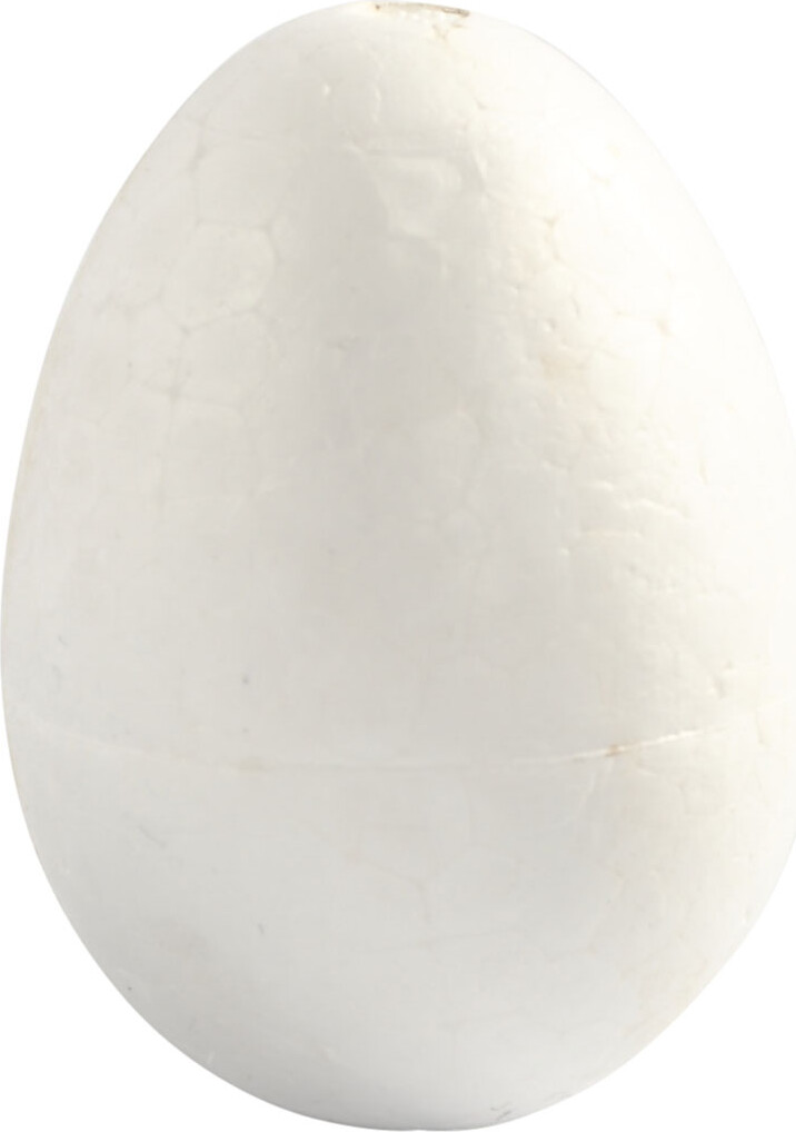 Billede af æg - H 6 Cm - Hvid - 5 Stk.