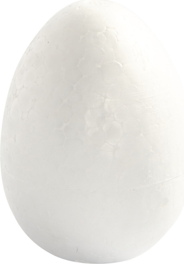 Billede af æg - H 8 Cm - Hvid - 5 Stk.