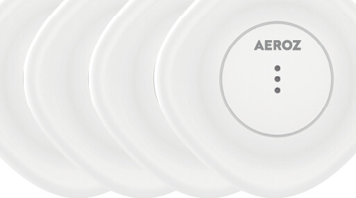 Aeroz - Tag-100 Nøglefinder - Hvid - 4 Stk