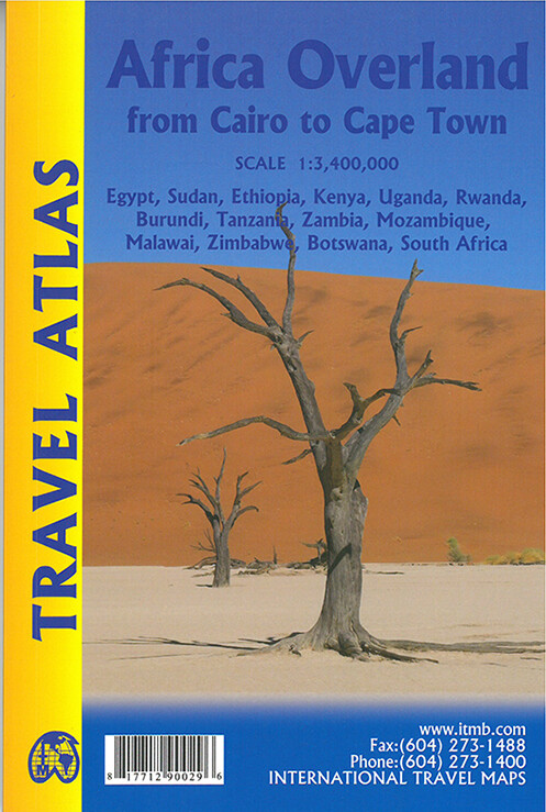 Africa Overland: Cairo To Cape Town Travel Atlas - Itmb - English Book