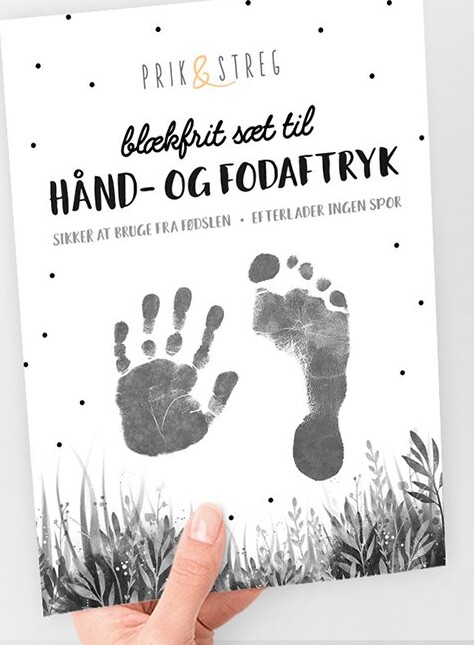 Hånd- Og Fodaftryk - Blækfrit Sæt - Bog - Prik & Streg