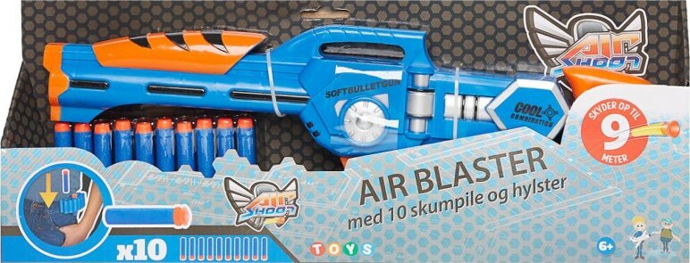 Air Blaster Med 10 Skumpile Og Hylster