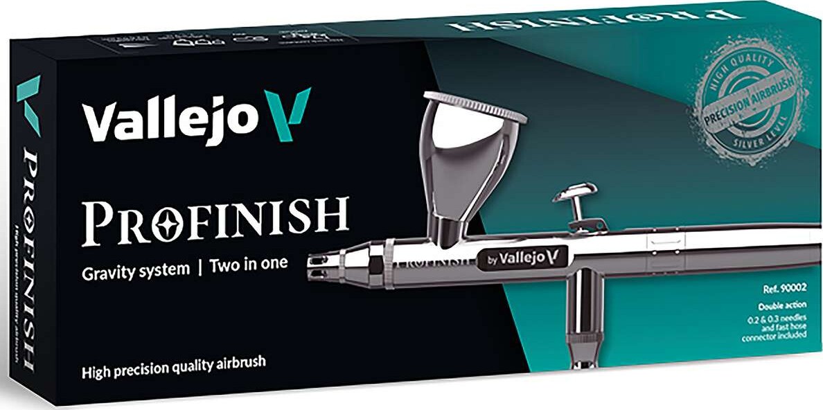 Airbrush Profinish, Gravity System, Two In One - 90002 - Vallejo
