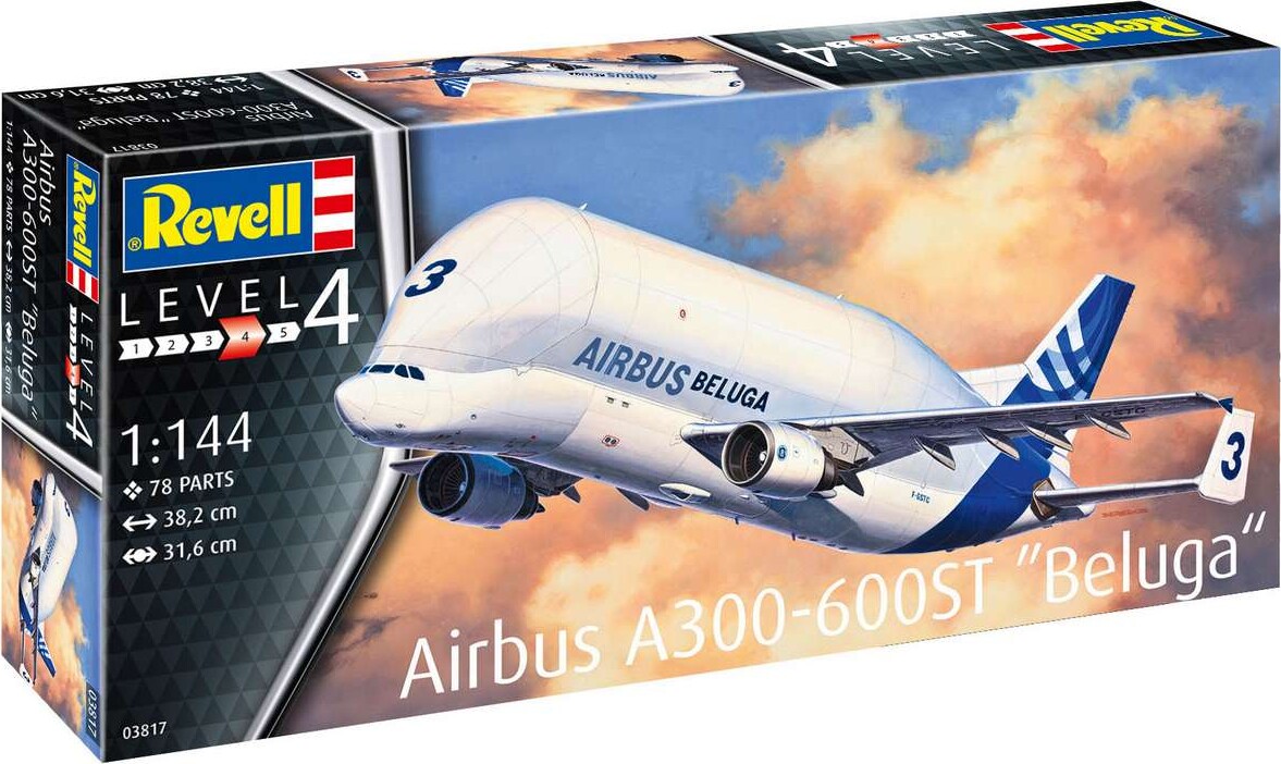 Billede af Revell - Airbus Beluga Fly Byggesæt - 1:144 - Level 4 - 03817