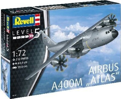 Revell - Airbus A400m Atlas Fly Byggesæt - 1:72 - Level 5 - 03929