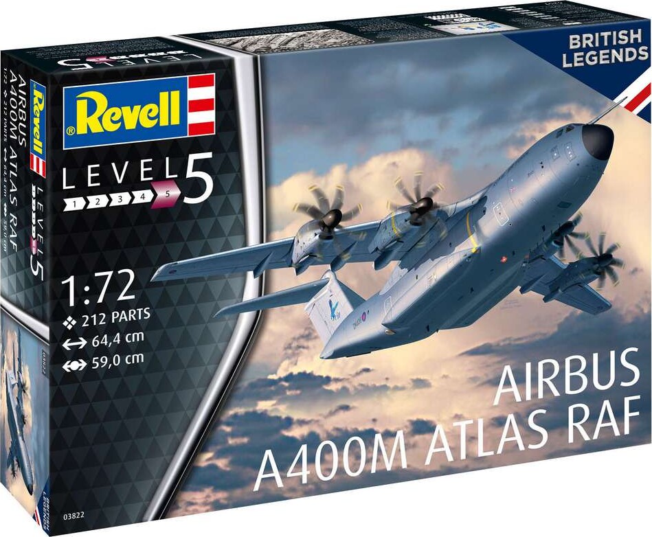 Revell - Airbus A400m Atlas Modelfly Byggesæt - Level 5 - 03822