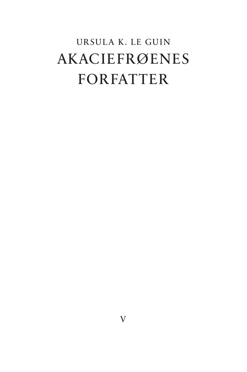Billede af Akaciefrøenes Forfatter - Ursula K. Le Guin - Bog