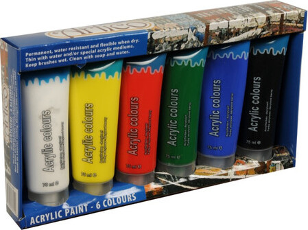 Akrylmaling Sæt - Artist & Co - 6x75 Ml