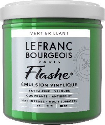 Se Lefranc & Bourgeois - Flashe Akrylmaling - Brilliant Green 125 Ml hos Gucca.dk