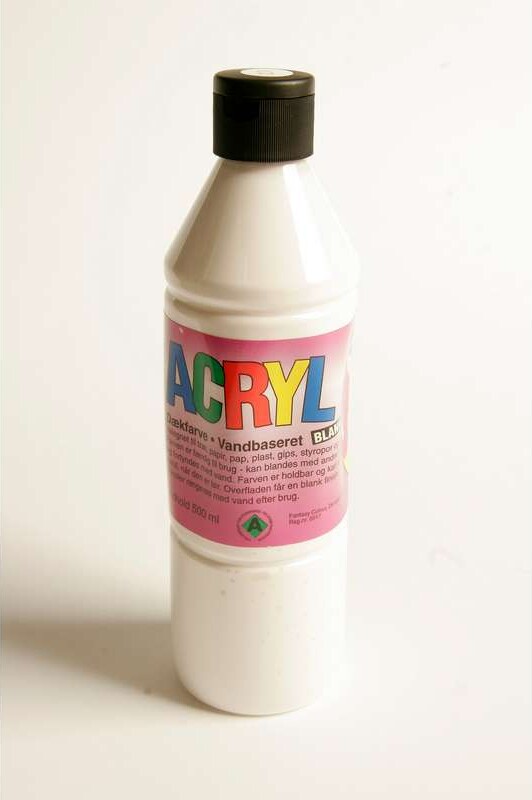 Fantasy Color - Acryl Maling - Hvid - 500 Ml