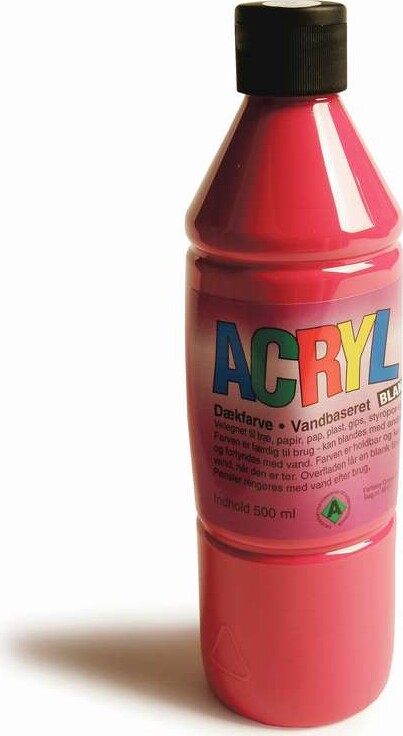 Fantasy Color - Acryl Maling - Primær Rød - 500 Ml
