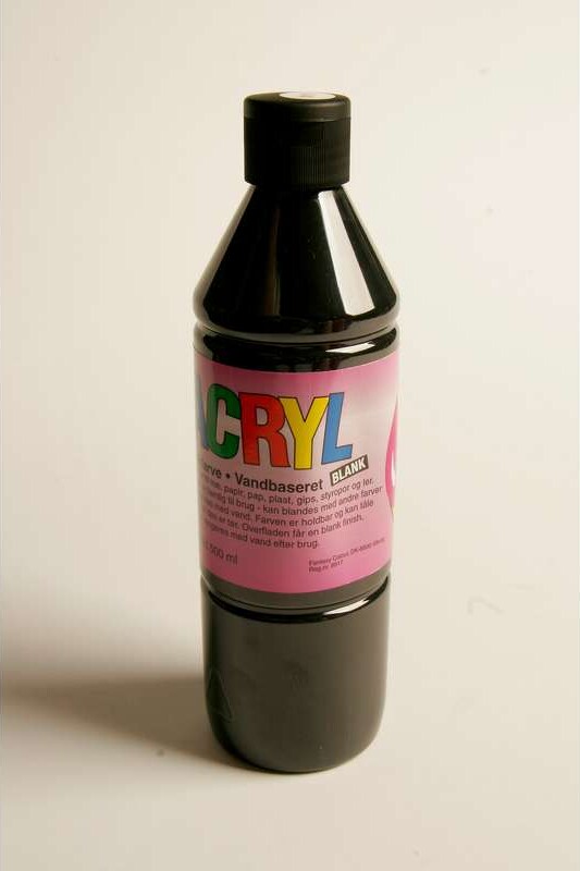 Fantasy Color - Acryl Maling - Sort - 500 Ml