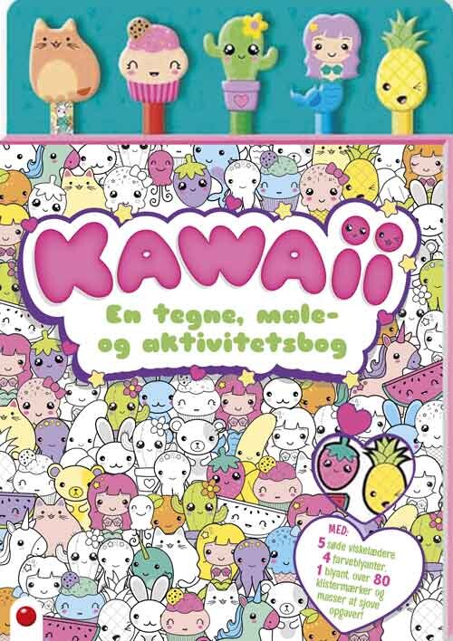 Aktivitetsbog Med Blyanter: Kawaii - Bog