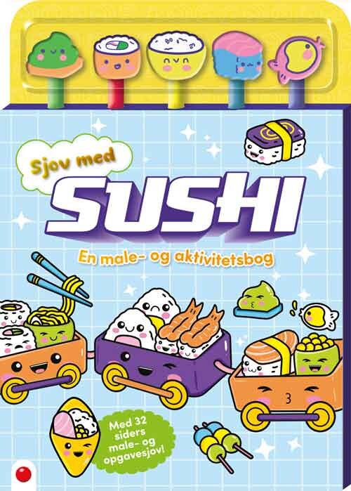 Billede af Aktivitetsbog Med Blyanter: Sjov Med Sushi - Diverse - Bog