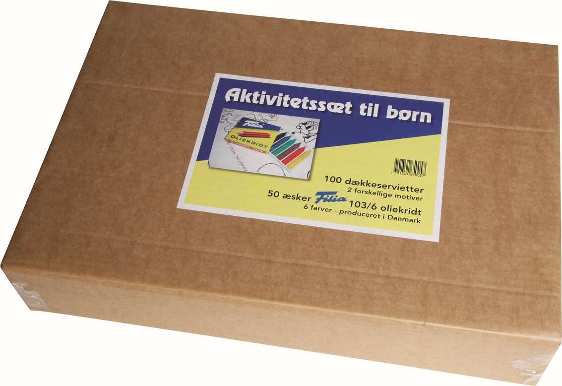 Filia - Oliekridt - Sæt Med 50x6 Stk - Inkl. 100 Dækkeservietter