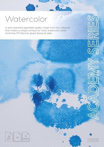 Akvarelblok Academy A4 315 G - 15 Ark