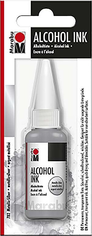 Marabu - Alcohol Ink - 20 Ml - Metallic Sølv 782