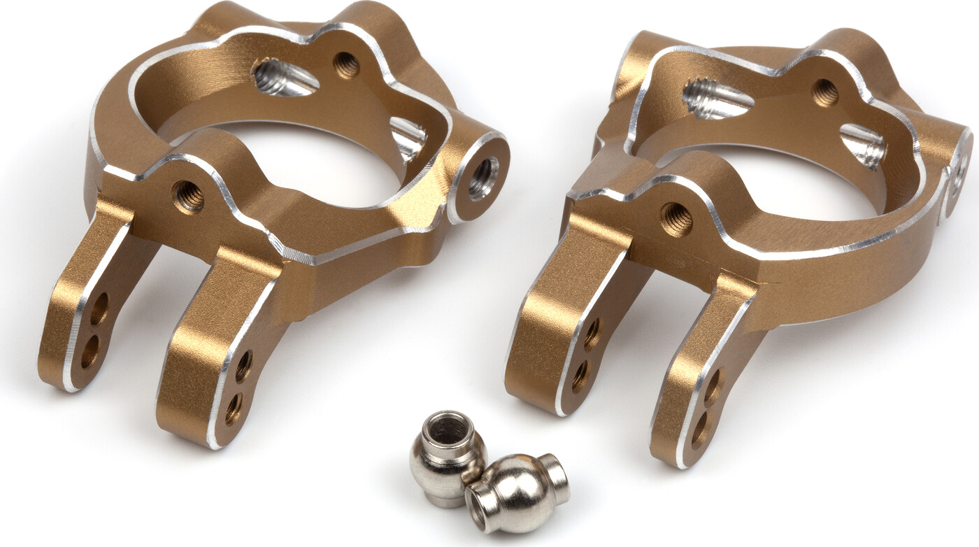 Aluminium C-hub Set (gold/left/right) - Mv150481 - Maverick Rc