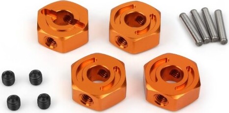 Aluminium Hex Hub Set Lock Type (12mm Jumpshot) - Hp160240 - Hpi Racing