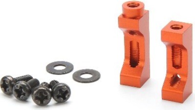 Aluminium Servo Mount Set (orange) - Hp102910 - Hpi Racing