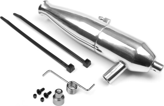 Aluminium Tuned Pipe (polished/21+) - Hp86138 - Hpi Racing