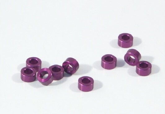 Aluminium Washer 3 X 6 X 3.0mm (purple/10 Pcs) - Hpz819 - Hpi Racing