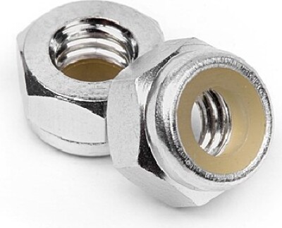 Billede af Aluminum Lock Nut M4 (silver/10pcs) - Hpz866 - Hpi Racing