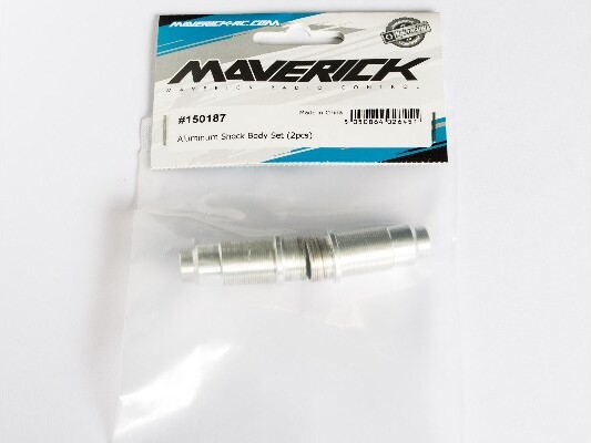 Aluminum Shock Body Set (silver 2pcs) - Mv150187 - Maverick Rc