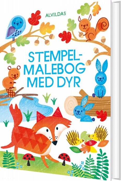 Alvildas Stempel Malebog Med Dyr - Fiona Watt - Bog
