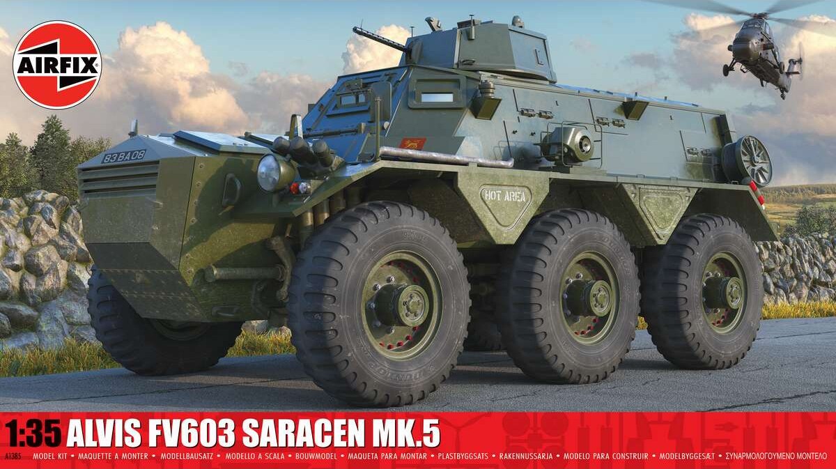 Airfix A1385 - Alvis Fv603 Saracen Mk.5 Byggesæt - 1:35