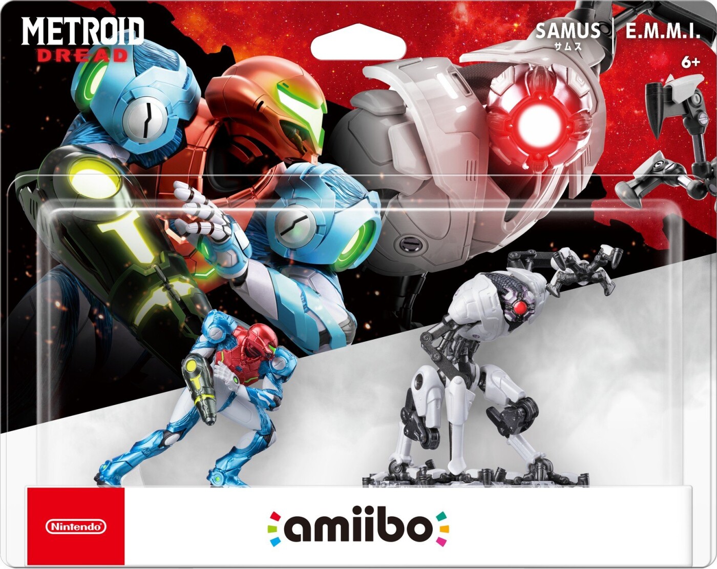 Nintendo Amiibo Figurer - Method Dread - Samus & E.m.m.i.