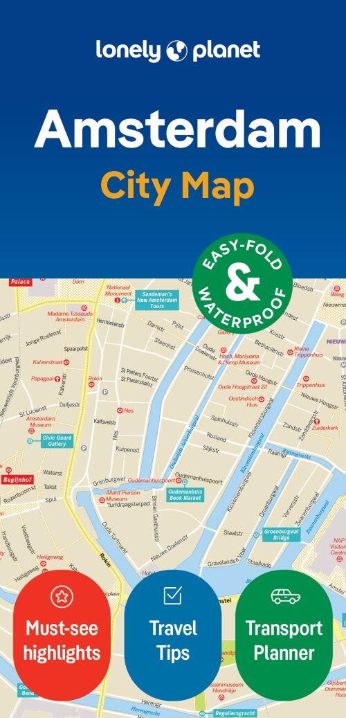 Amsterdam City Map - Lonely Planet  - English book