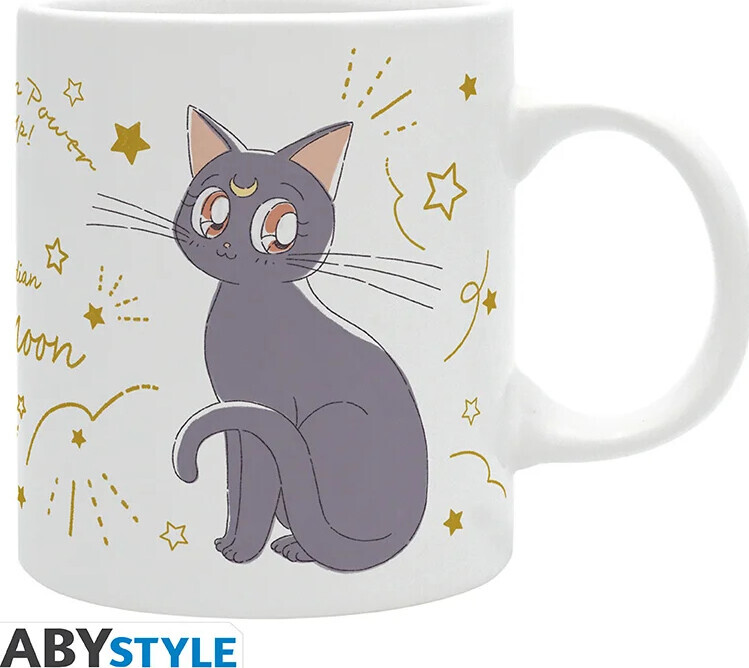 Amstyle - Sailor Moon Mug - Luna & Artemis Cats - 320 Ml