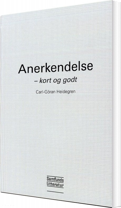 Billede af Anerkendelse - Carl-göran Heidegren - Bog