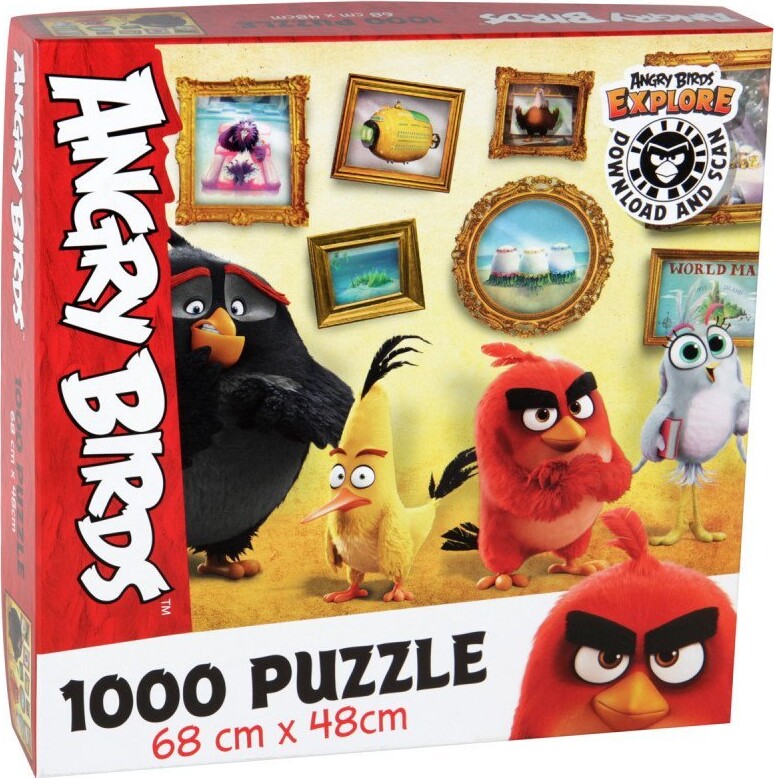 Angry Birds Puslespil Med 1000 Brikker