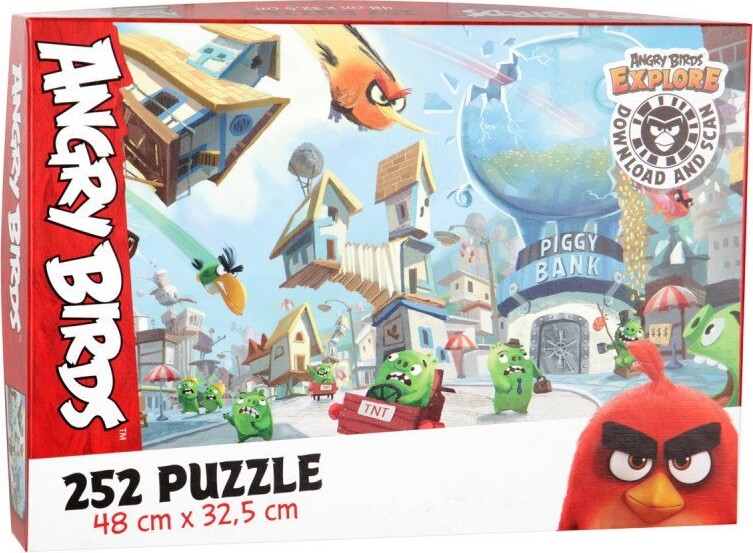 Angry Birds Puslespil Med 252 Brikker