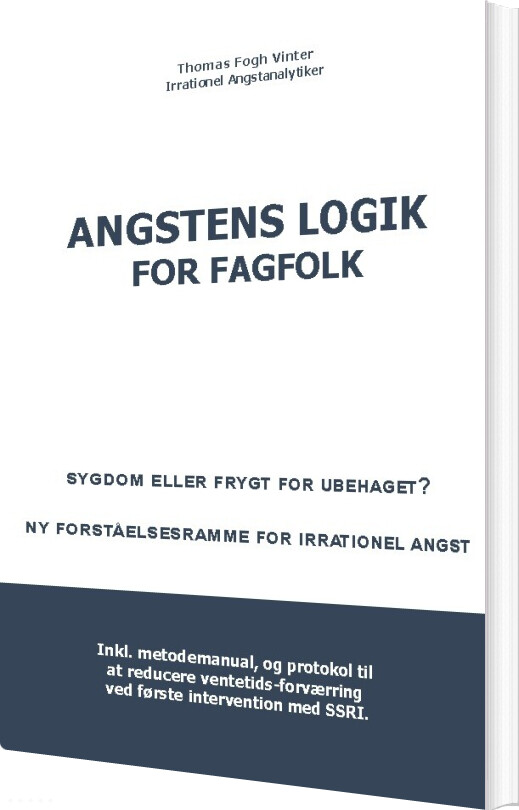 Angstens Logik For Fagfolk - Thomas Fogh Vinter - Bog