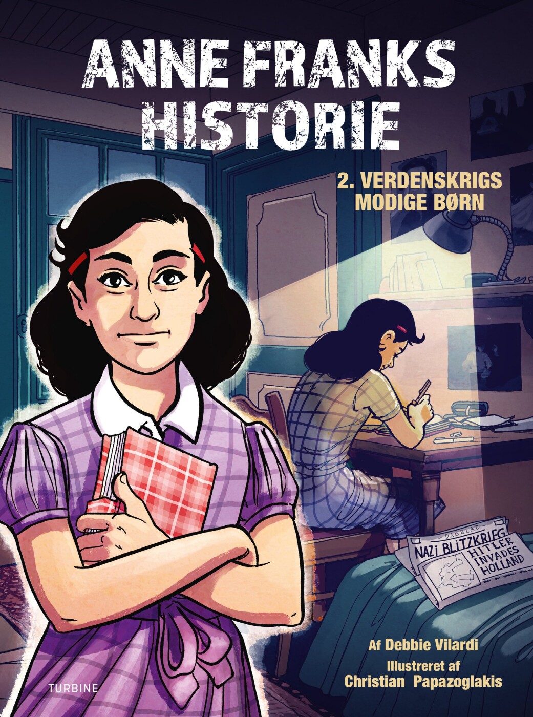 Billede af Anne Franks Historie - 2. Verdenskrigs Modige Børn - Debbie Vilardi - Bog