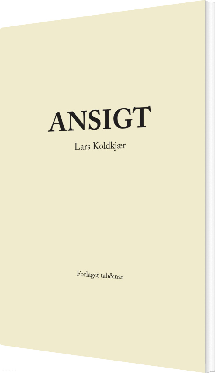 Ansigt - Lars Koldkjær - Bog
