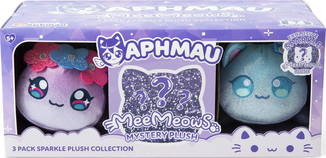 Aphmau - Meemeow Mystery Plush - Glimmer Bamser - 3-pak