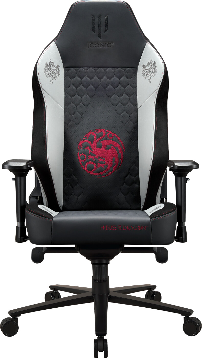 Apollon Collector / House Of The Dragon Black Seat + Grey/red