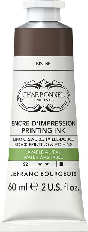 Charbonnel - Printing Ink Blæk - Bistre 60 Ml
